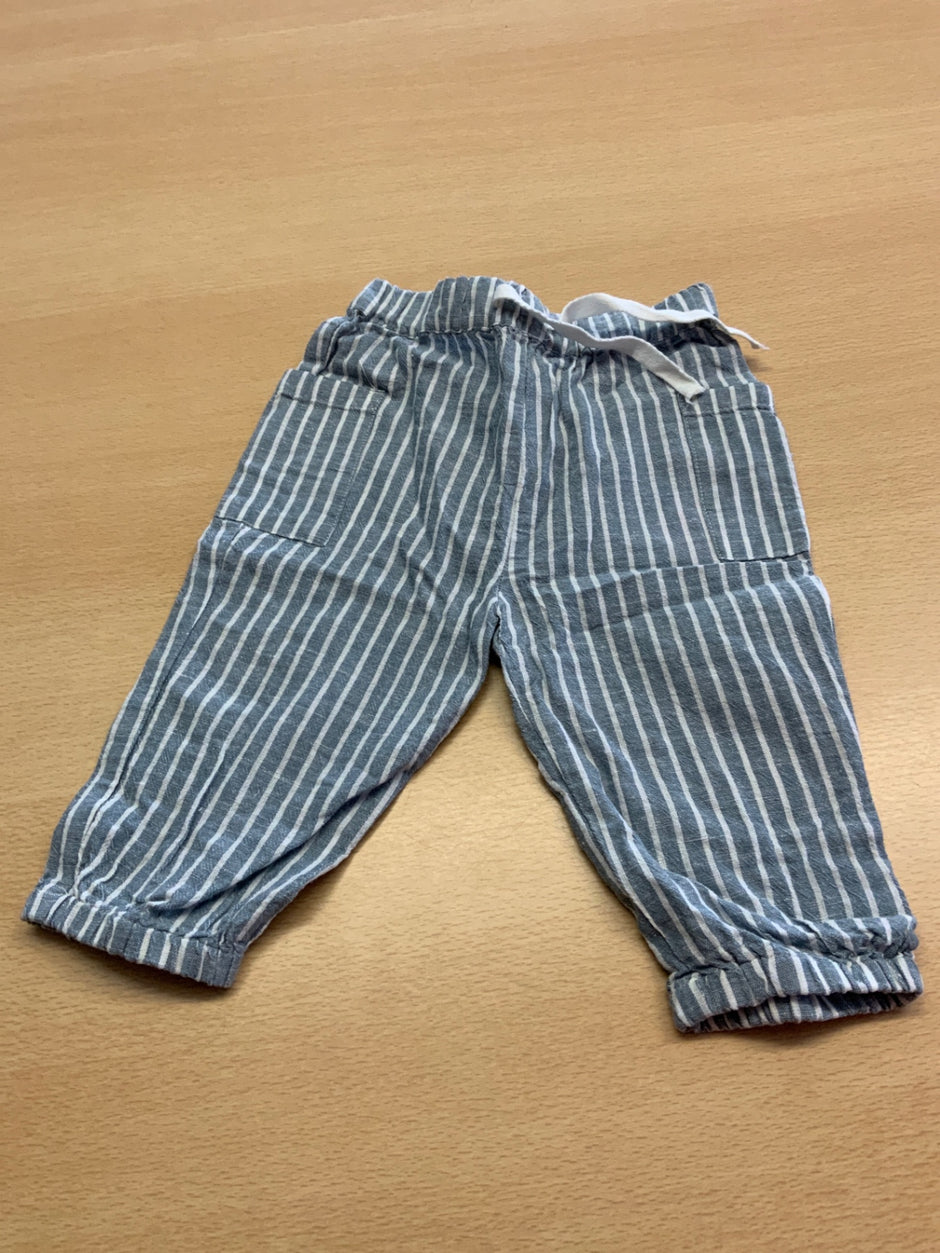 Hosen 68 Blau mit weißen Streifen