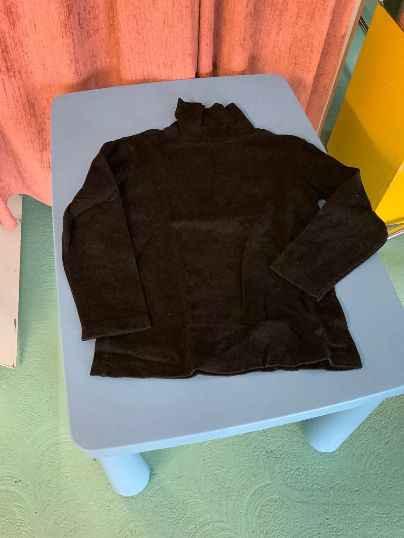 Rollkragen-Pullover 140 Schwarz