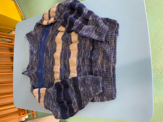 Pullover Blau und Beige