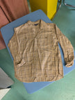 Hemd 140 Beige mit kariertem Muster