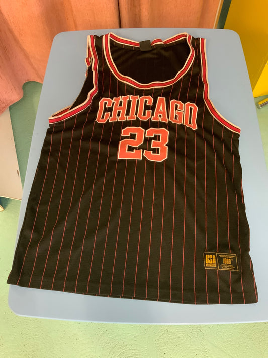 USA Tanktop XS Schwarz mit roten Streifen