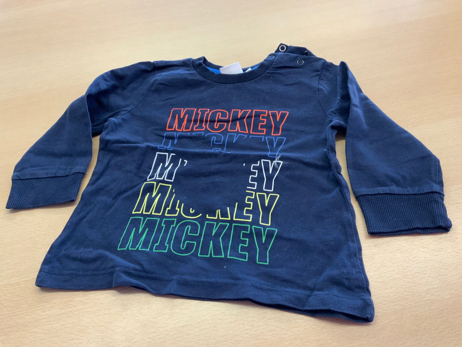 Mickey Mouse Langarmshirt 86 Blau