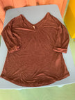 T-Shirt M Rostbraun