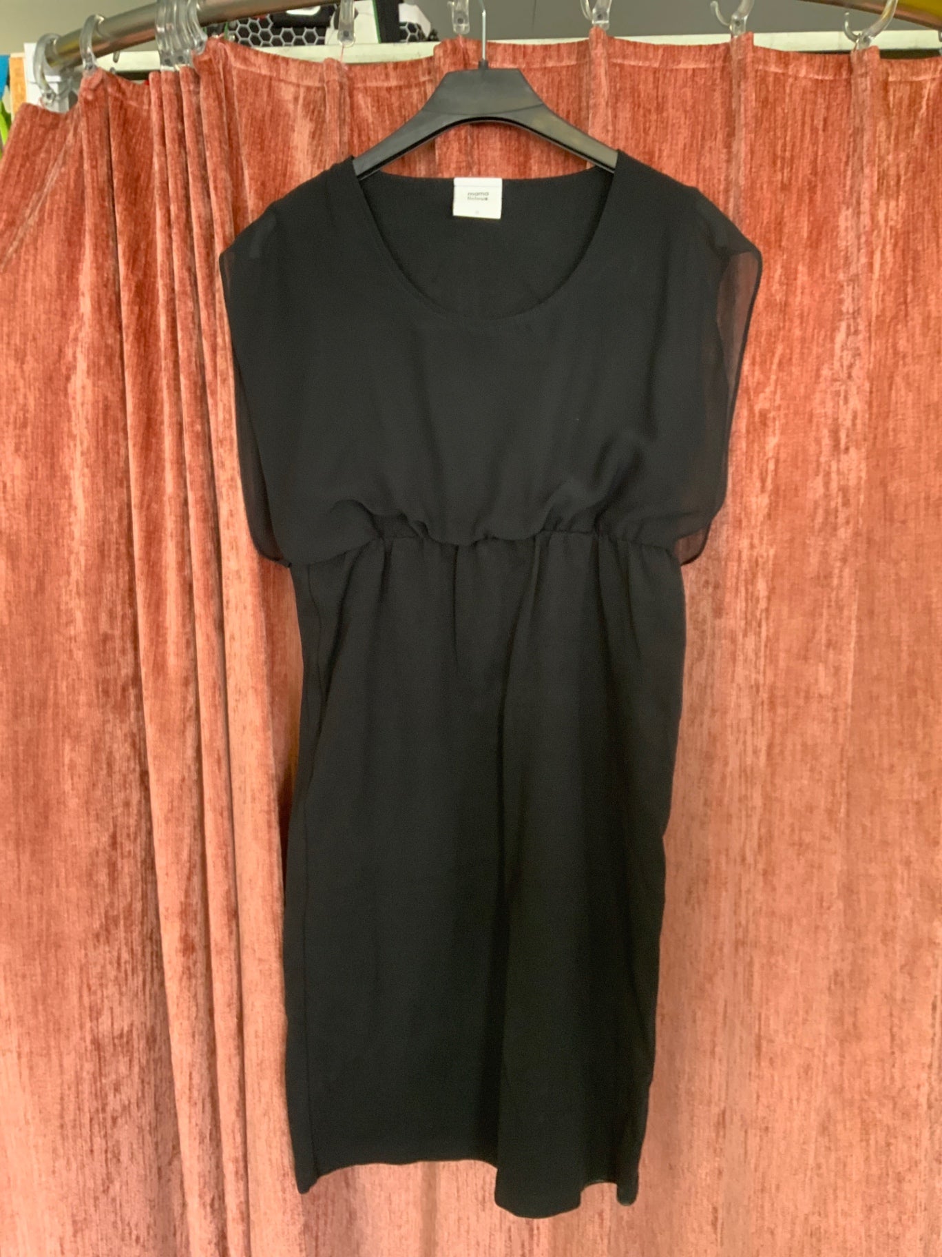 Schwangerschafts-Kleid S Schwarz