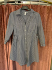Blusen-Kleid 38 Blau gestreift