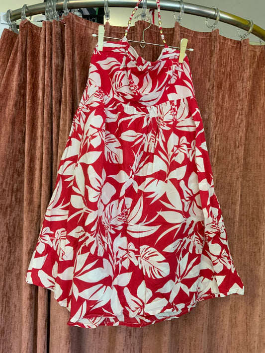 Kleid S Rot und Weiß