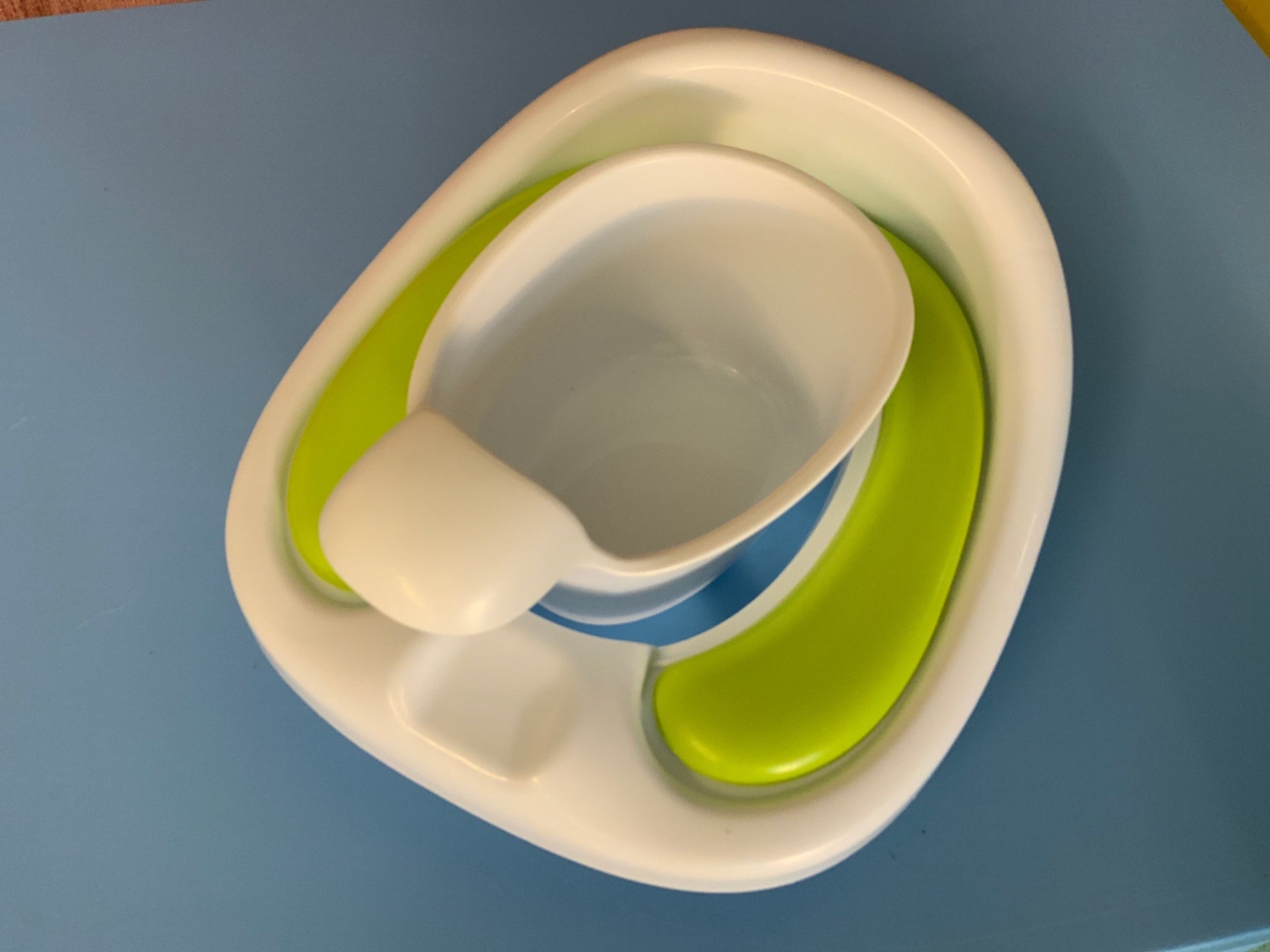 WC-Set Weiß und Grün