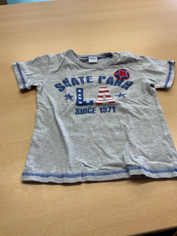 Smile T-Shirt 98 Grau