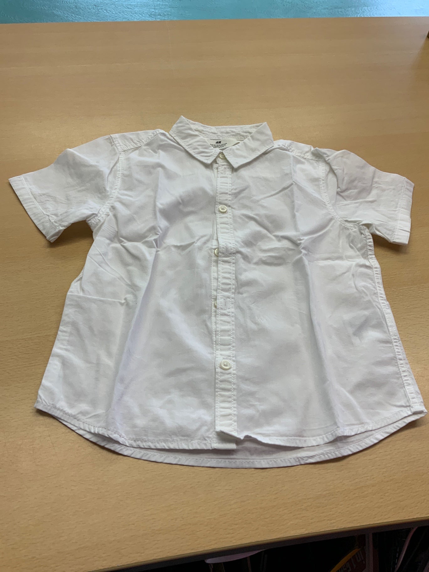 H&M Hemd 122 Weiß