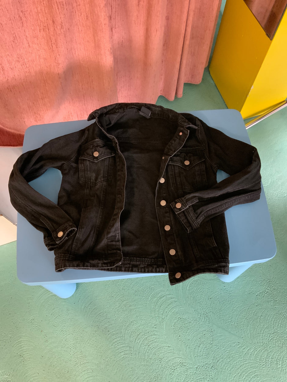 Jeansjacke S Schwarz