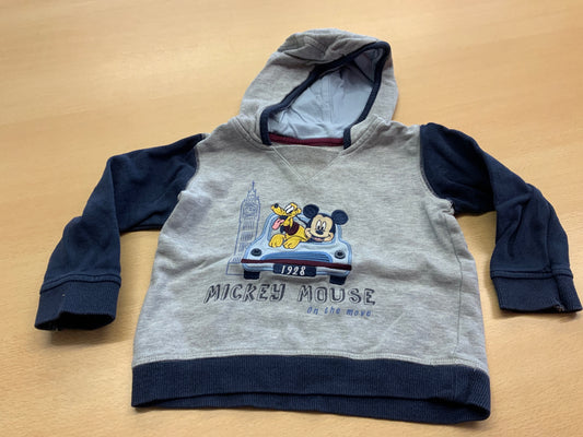 Mickey Mouse Pullover 80 Grau und Blau