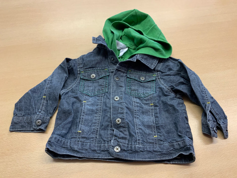Jacke 80 Dunkelblau und Grün