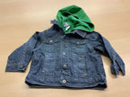 Jacke 80 Dunkelblau und Grün