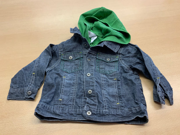 Jacke 80 Dunkelblau und Grün