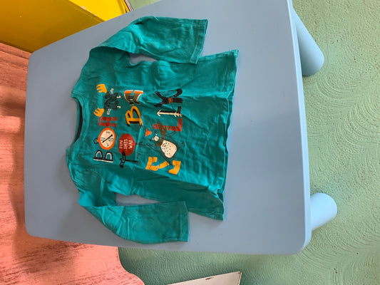 Langarmshirt 122 Türkis