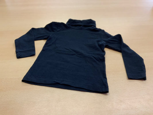 Rollkragen-Pullover 92 Schwarz