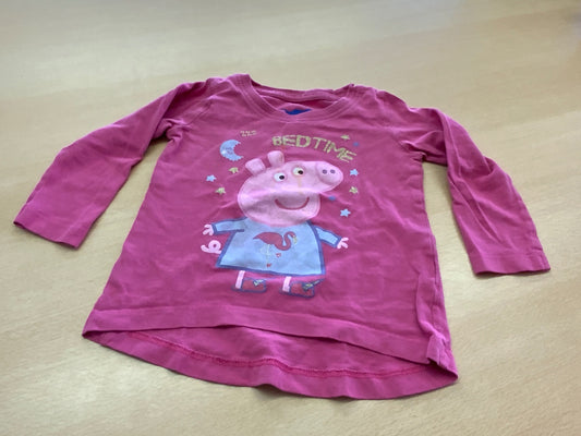 Peppa Pig Langarmshirt 92 Rosa