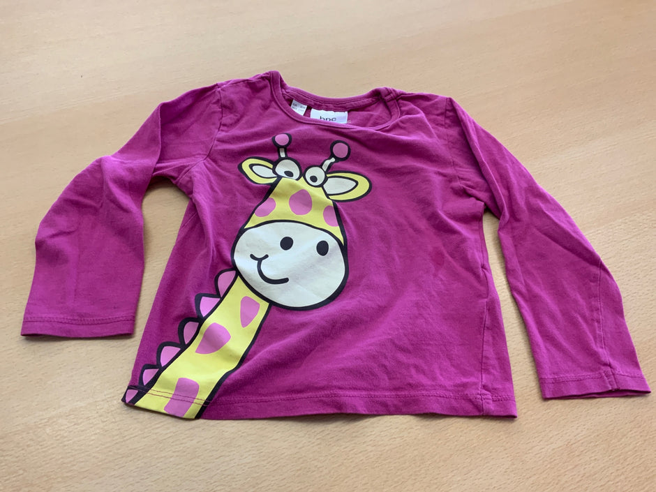 bino Langarmshirt 92/98 Rosa