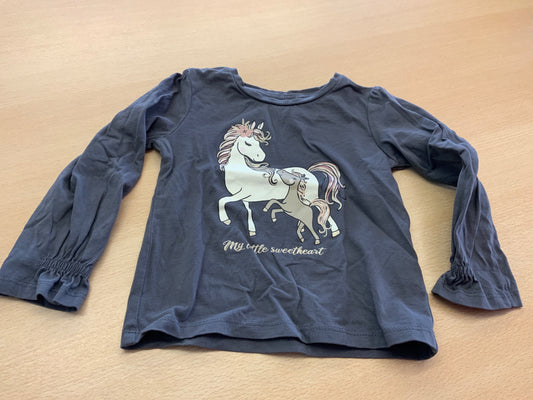 Langarmshirt 92 Dunkelblau