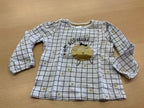 Unbekannt Langarmshirt 86 Weiß mit Schwarz und Gelb