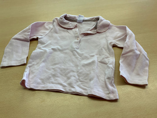 Langarmshirt 74/80 Rosa