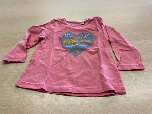 Langarmshirt 74 Rosa