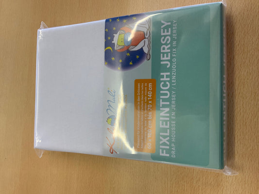 Kuli Muli Fixleintuch 60 x 120 bis 70 x 140 Weiß