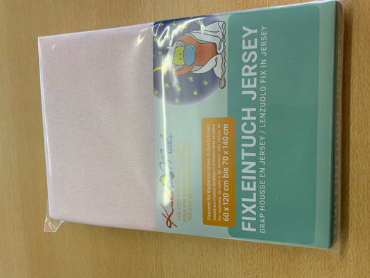 Kuli Muli Fixleintuch 60 x 120 bis 70 x 140 Rosa