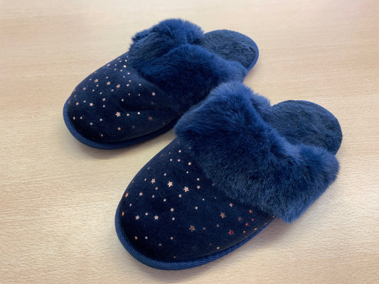 Hausschuhe 38 Dunkelblau