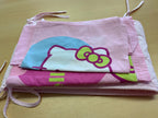 Hello Kitty Kinder-Bettwäsche + Bettumrandung Rosa