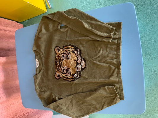 Pullover 158/164 Olivgrün