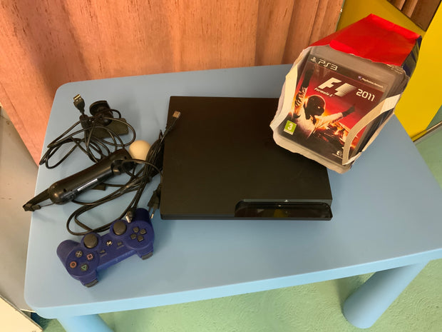 Sony Spielekonsole PS 3 mit diversen Spielen Schwarz