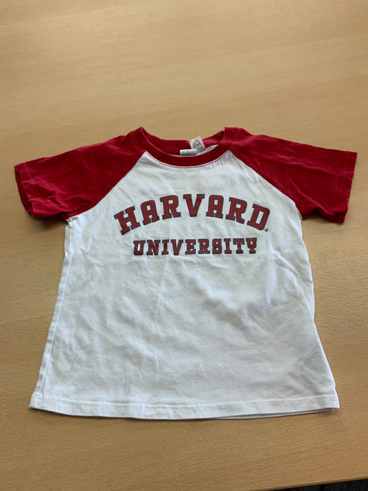 Harvard T-Shirt 104 Rot und Weiß