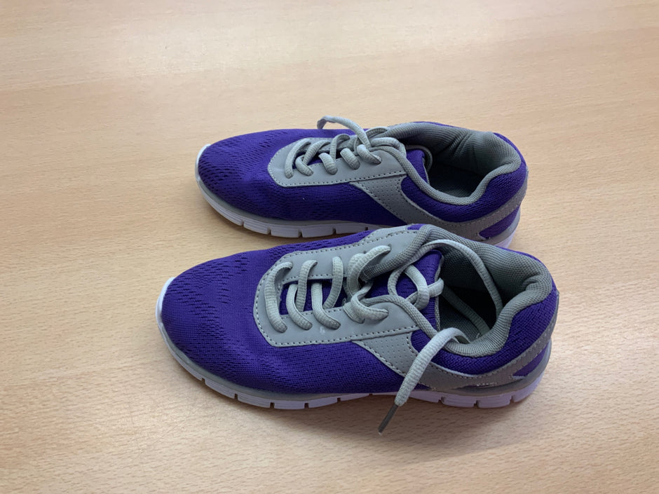 Sportlichen Schuh Lila und Grau