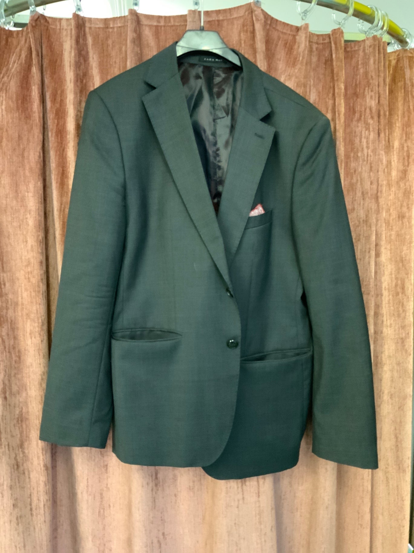 Zara Herren-Veston Dunkelgrau