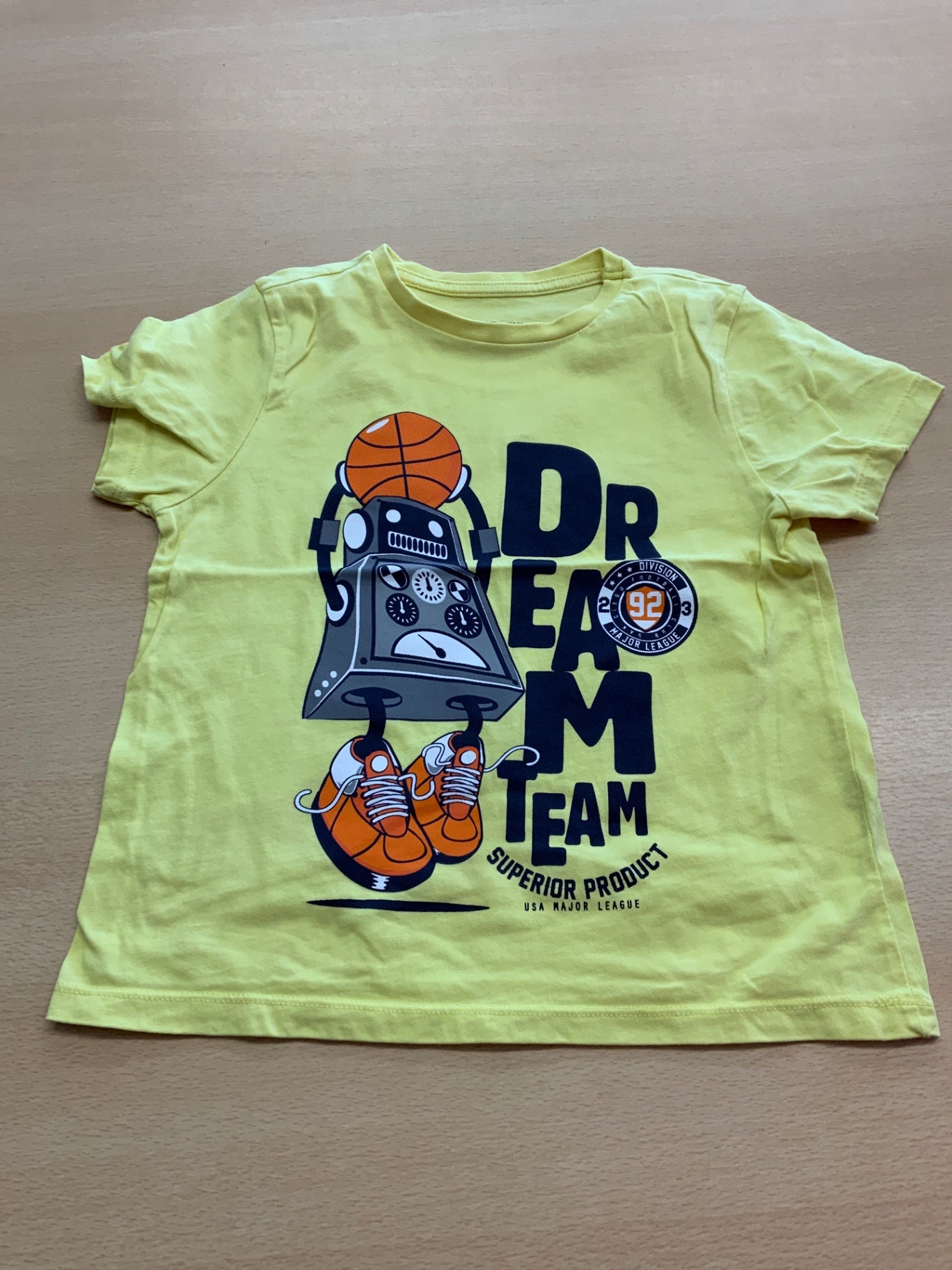 T-Shirt 98/104 Gelb