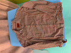 Cecile Bluse S Weiß mit rotem Muster