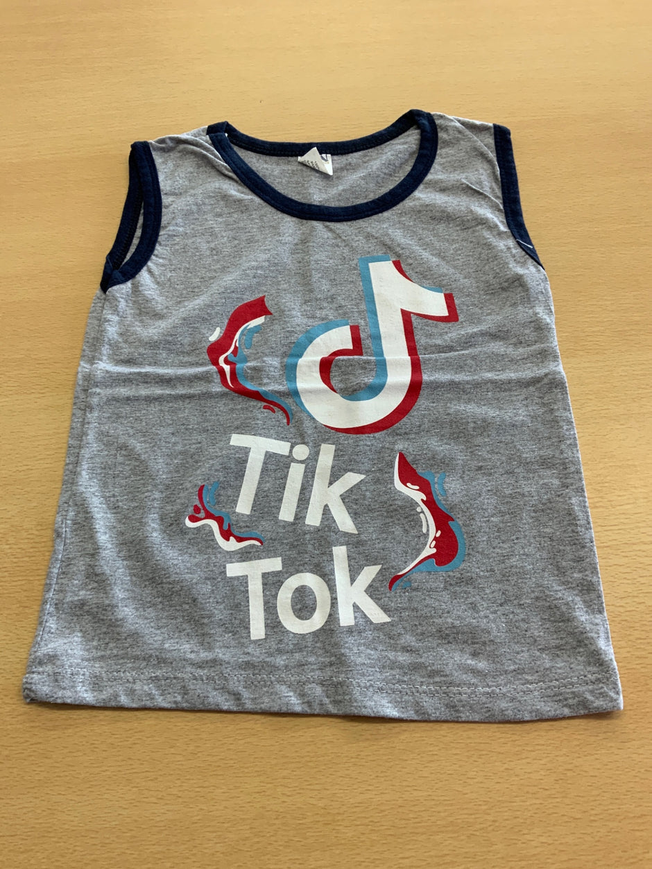 TikTok Tanktop 116 Grau