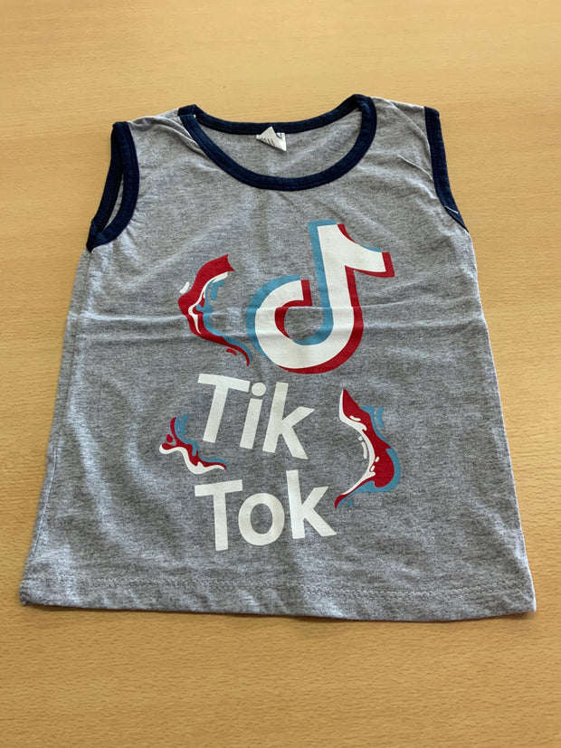 TikTok Tanktop 116 Grau