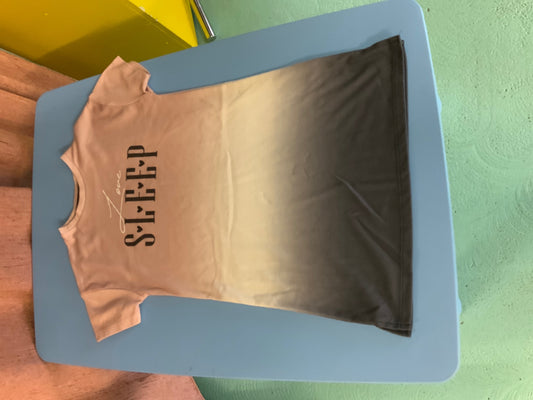 Schlafshirt 104/110 Beige und Braun