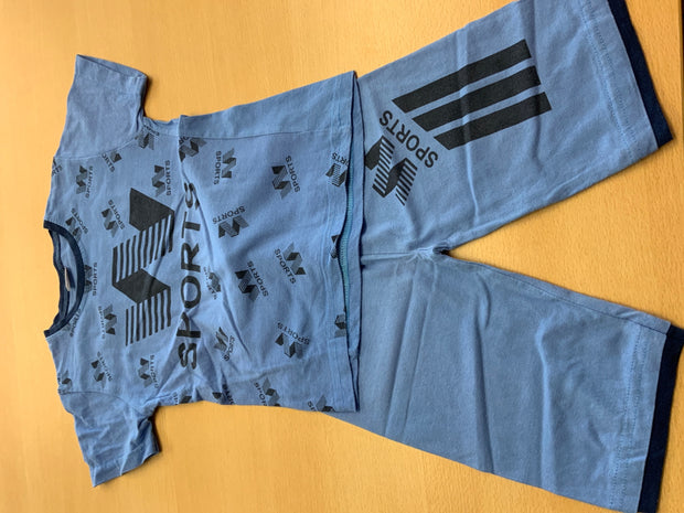 Sportmarke Set T-Shirt und Shorts 104 Blau