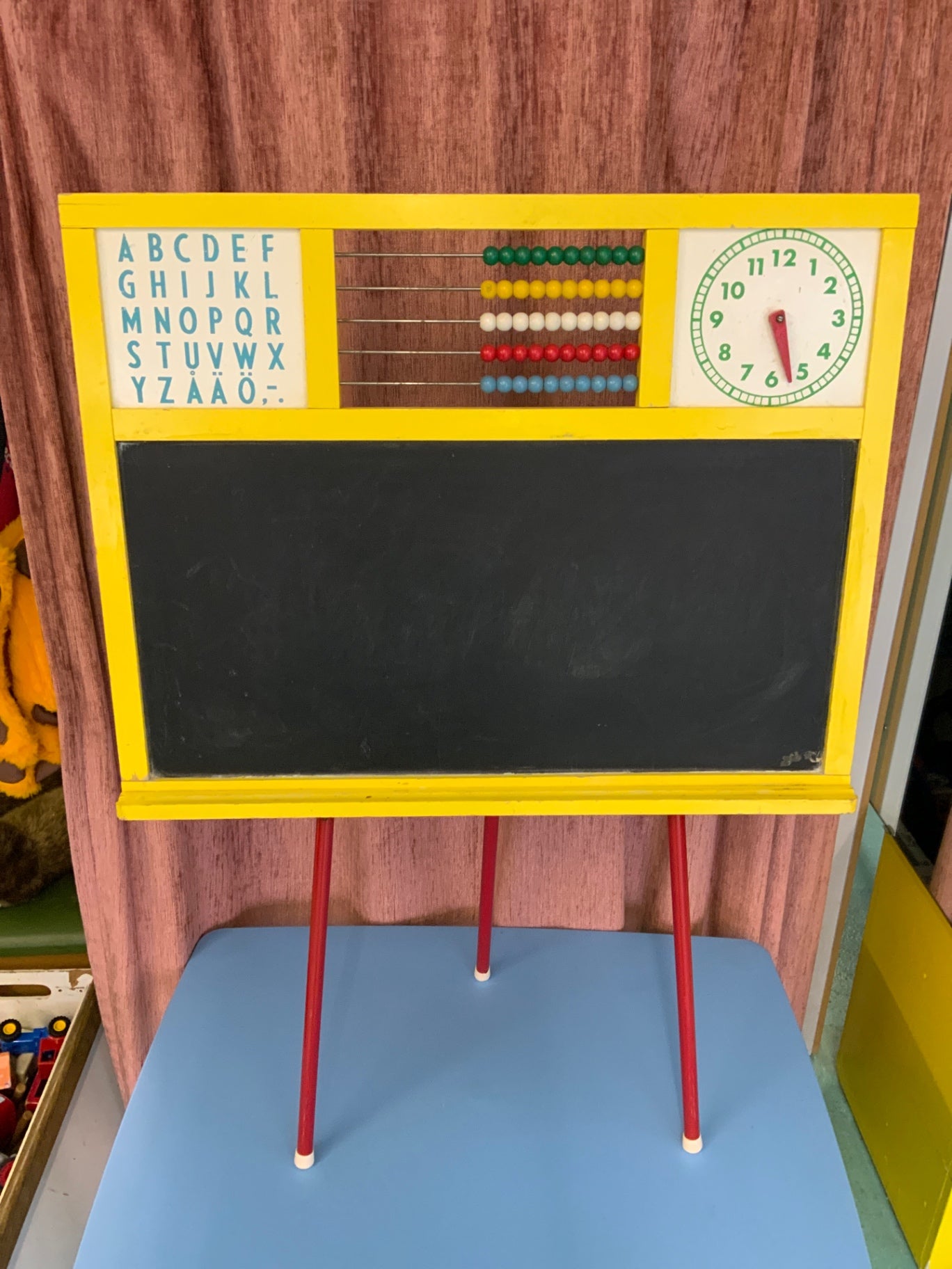 Tafel Gelb, Schwarz, Rot, Grün, Blau