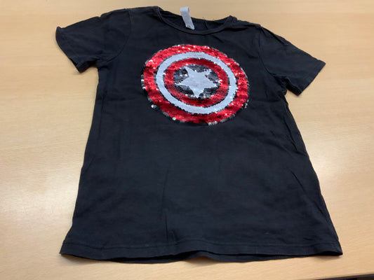 T-Shirt 110/116 Schwarz