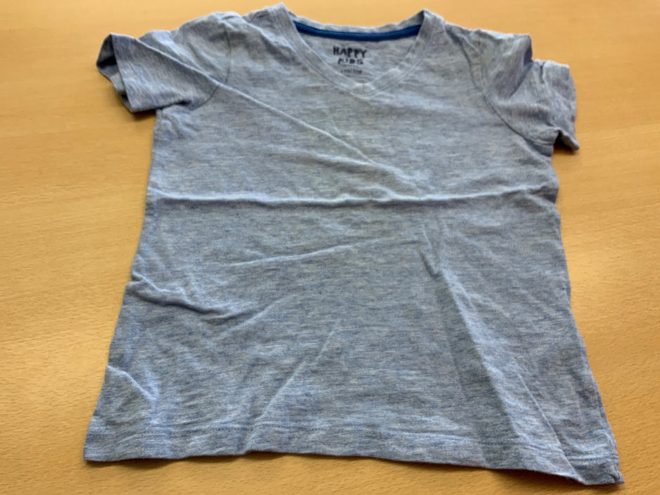 Happy T-Shirt 110/116 Grau