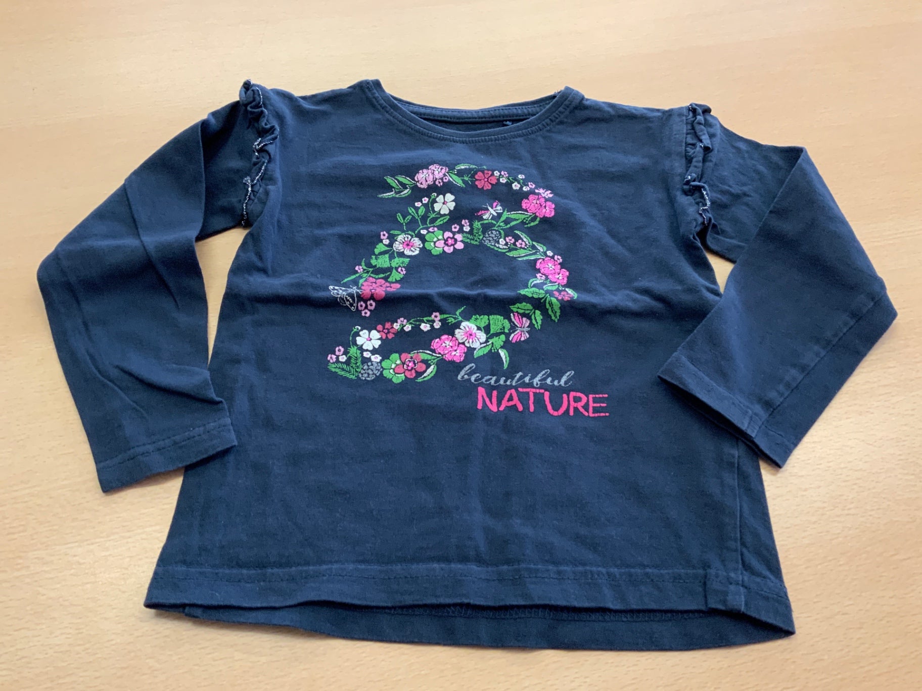 Langarmshirt 104 Dunkelblau