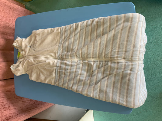 Schlafsack Beige mit Streifen