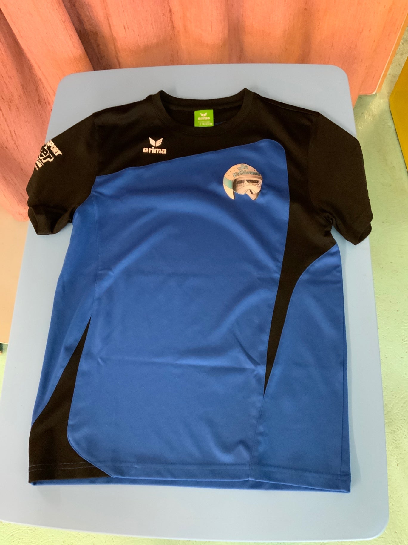Erima T-Shirt 164 Blau und Schwarz