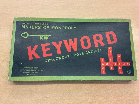 Parker Brothers Keyword Schwarz und Grün