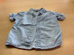 Kurzarmhemd 74 Himmelblau