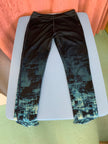 Sport-Leggings S Schwarz mit Muster